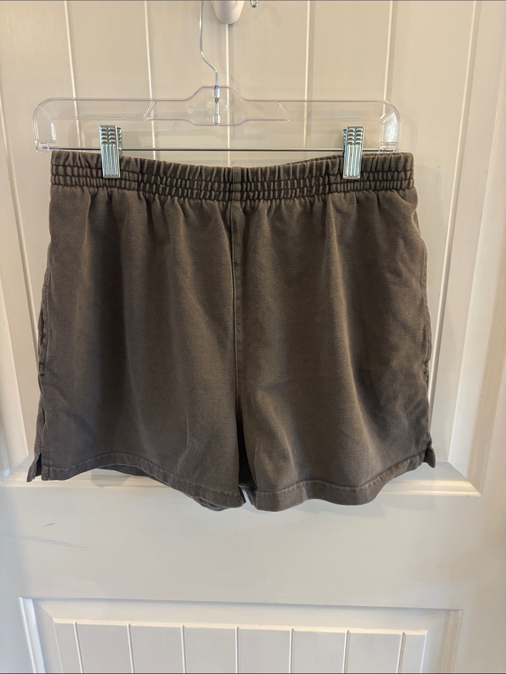 Brandy Melville Brown Elastic-Waist Athletic Shorts